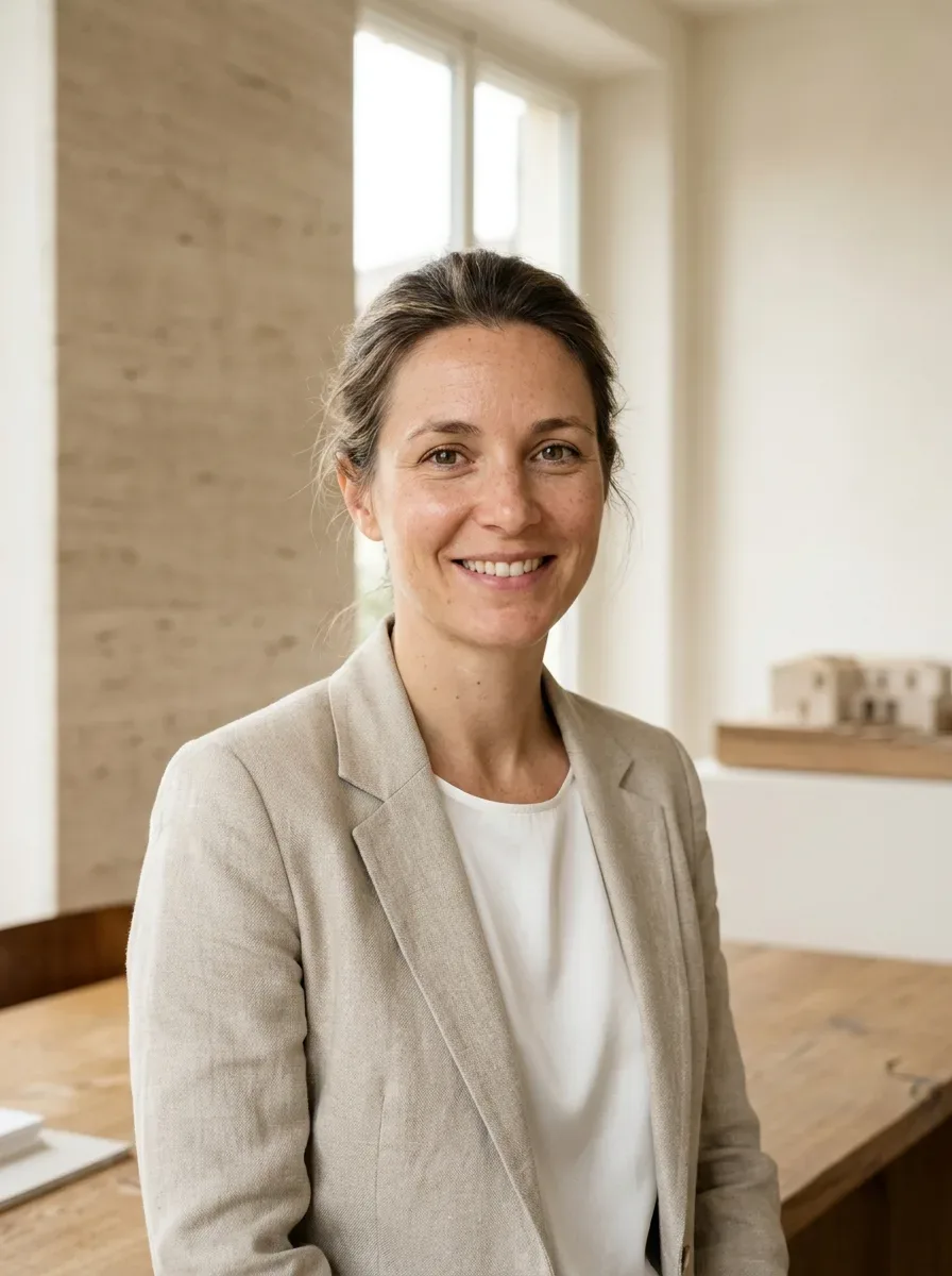 Donna sorridente con contorni del viso naturali – immagine illustrativa