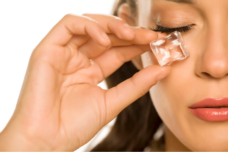 Careful cooling to relieve discomfort