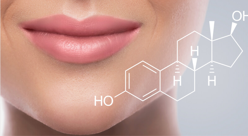 glatte haut oestrogen