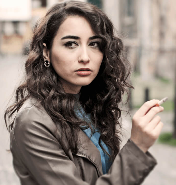 Smoking and lip wrinkles